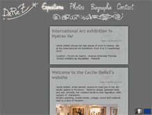 Tablet Screenshot of en.cecile-derez.com