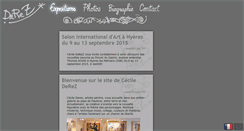 Desktop Screenshot of cecile-derez.com